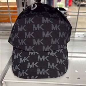 Michael Kors Black and Gray Logo Cap
